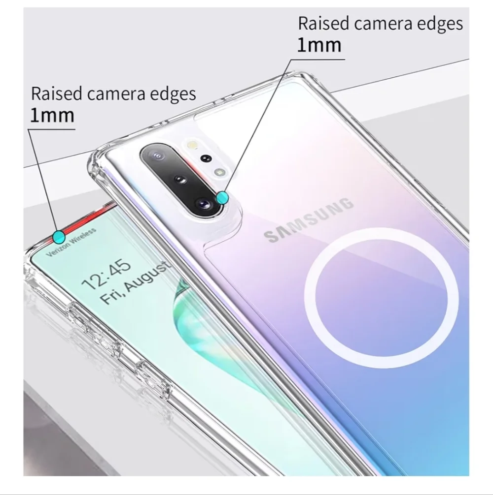 Samsung Galaxy Note 10 Plus Clear Case - Clear with MagSafe